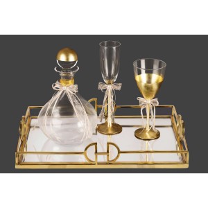 Σετ γάμου με τετράγωνο δίσκο καθρέπτη lv7-225 Σετ γάμου με τετράγωνο δίσκο καθρέπτη lv7-225