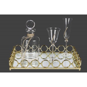 Σετ γάμου με τετράγωνο δίσκο με κρίκους lv13-125 Σετ γάμου με τετράγωνο δίσκο με κρίκους lv13-125