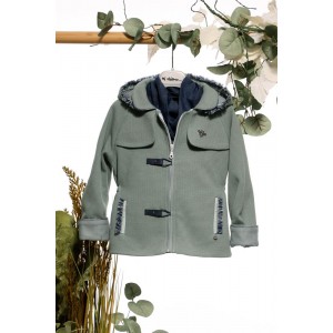 Bαπτιστική ζακέτα λαδί michiamo A4680 Bαπτιστική ζακέτα λαδί michiamo A4680