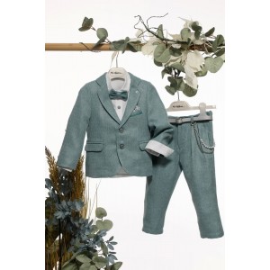 Ρούχα βαπτιστικά πράσινο michiamo A4695 Ρούχα βαπτιστικά πράσινο michiamo A4695