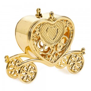 Άμαξα μπομπονιέρα βάπτισης χρυσή NPT151