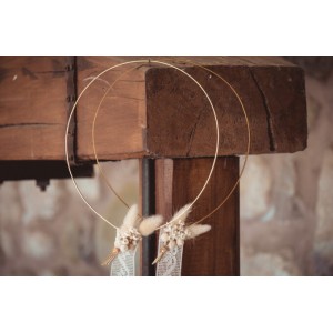 Επίχρυσα στέφανα γάμου boho 513c