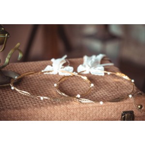 Επίχρυσα στέφανα γάμου 519c