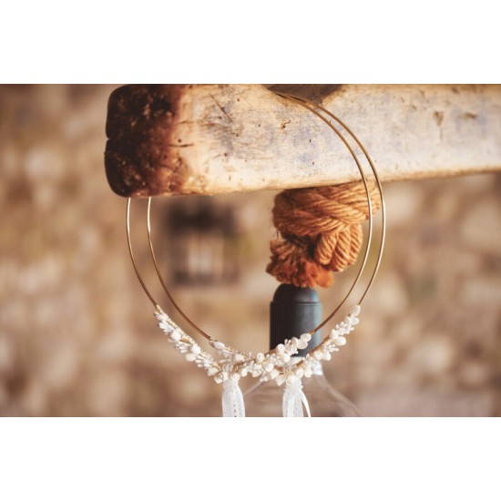 Επίχρυσα στέφανα γάμου με πορσελάνη 528b Επίχρυσα στέφανα γάμου με πορσελάνη 528b