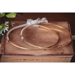 Επίχρυσα φύλλα στέφανα γάμου 533