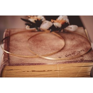 Επίχρυσα στέφανα γάμου boho 538a