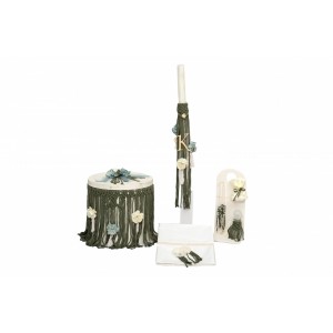 Macrame λουλούδια μονόγραμμα Σετ Βάπτισης BB5017225-L Macrame λουλούδια μονόγραμμα Σετ Βάπτισης BB5017225-L