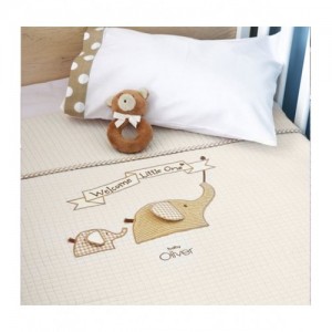 Κουβέρτα πικέ ελεφαντάκι baby oliver