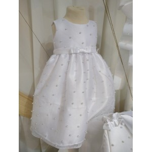 Βαπτιστικό φόρεμα πέρλα LA JOIE 190720