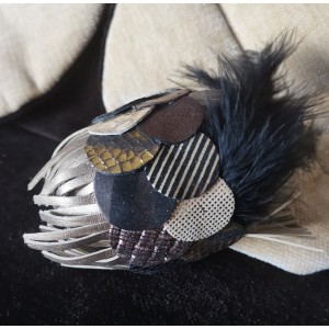 Βραχιόλι μανσέτα δερμάτινη χειροποίητη μπρονζέ Βραχιόλι μανσέτα δερμάτινη χειροποίητη μπρονζέ