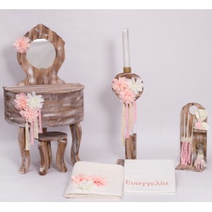 μπουντουάρ βάφτισης boho BB3016338