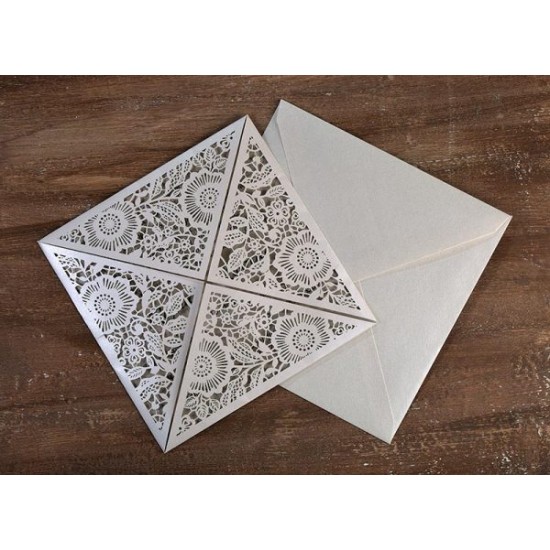 προσκλητήριο γάμου Lasercut 127