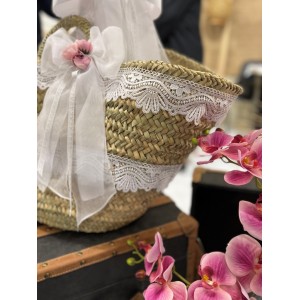 lajoie τσάντα ψάθα βάπτιση kval2213