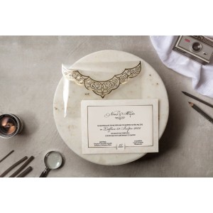 Προσκλητήριο γάμου με διάφανο φάκελο ec8385 Προσκλητήριο γάμου με διάφανο φάκελο ec8385