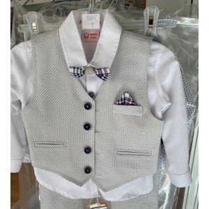 new life2603A βαπτιστικό σύνολο γκρι new life2603A βαπτιστικό σύνολο γκρι