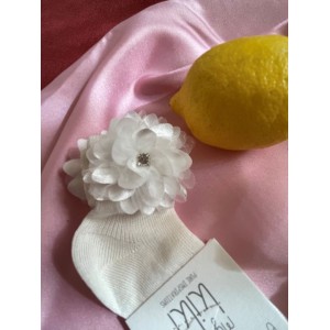 καλτσάκια βάφτισης λουλούδι στρας mlk161153 καλτσάκια βάφτισης λουλούδι στρας mlk161153