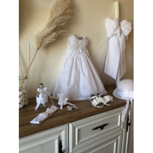 lajoie 2203-2A καπέλο ψάθινο βάπτισης