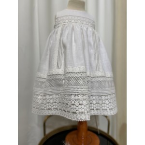 lajoie 2218 βαπτιστικό φόρεμα λινό πολυτελείας