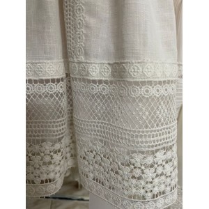 lajoie 2218 βαπτιστικό φόρεμα λινό πολυτελείας