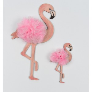 φλαμίνγκο τούλια μπομπονιέρα βάπτισης r375 φλαμίνγκο τούλια μπομπονιέρα βάπτισης r375