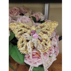 πεταλούδα μπομπονιέρα ξύλινη κρεμαστή r432-13 πεταλούδα μπομπονιέρα ξύλινη κρεμαστή r432-13