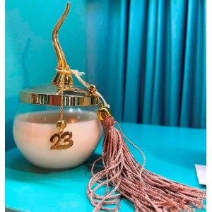 Γούρι 2024 λευκό κερί κοτσάνι Γούρι 2024 λευκό κερί κοτσάνι