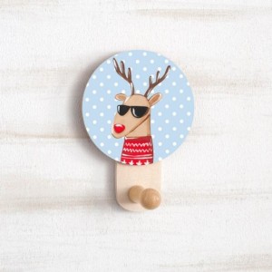 Μπομπονιέρα τάρανδος κρεμάστρα Μπομπονιέρα τάρανδος κρεμάστρα