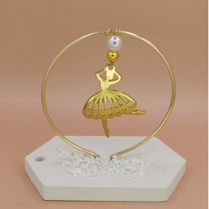 Μπομπονιέρα μπαλαρίνα σε πέτρα