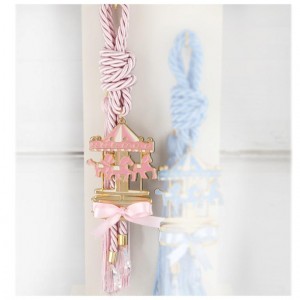 Καρουζέλ κρεμαστό γούρι ροζ