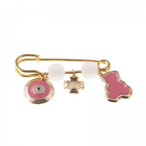 Φυλαχτό παραμάνα ροζ αρκουδάκι