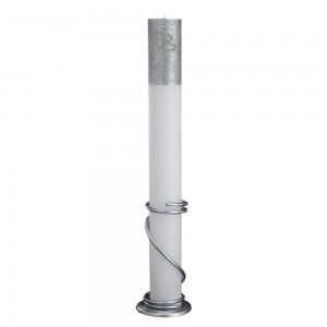 Λαμπάδα γάμου glitter 15x140 μασίφ Λαμπάδα γάμου glitter 15x140 μασίφ