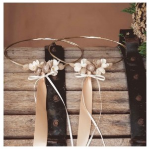 Ασημένια στέφανα γάμου με λουλούδια 123 Ασημένια στέφανα γάμου με λουλούδια 123