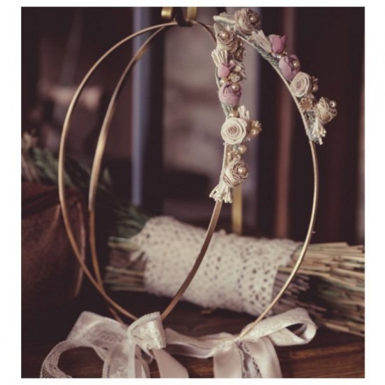 Επίχρυσα στέφανα γάμου 554