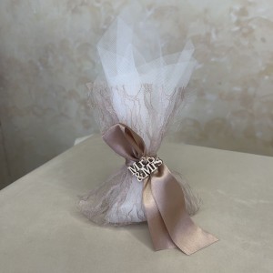 Οικονομική μπομπονιέρα τούλινη 9437-02