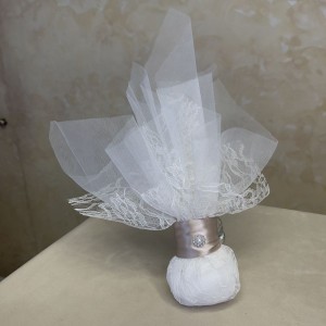 Οικονομική μπομπονιέρα τούλινη strass 9437-05 Οικονομική μπομπονιέρα τούλινη strass 9437-05