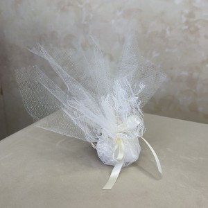 Οικονομική μπομπονιέρα τούλινη με 1€ 9437-14