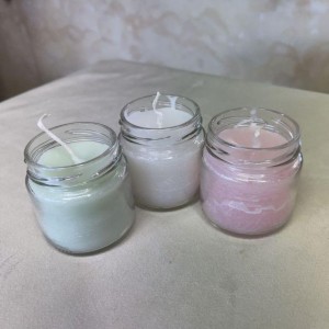 Μπομπονιέρα αρωματικά κεριά σε βαζάκι Μπομπονιέρα αρωματικά κεριά σε βαζάκι