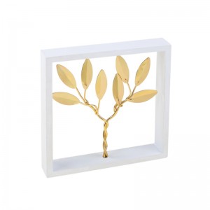 Μπομπονιέρα κάδρο χρυσή ελιά 2210