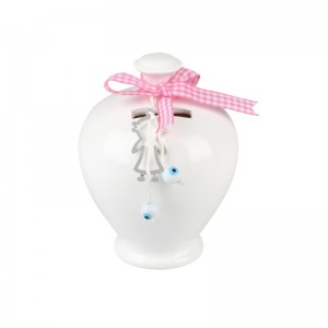 Κουμπαράς 1023B μπομπονιέρα για βαπτιστή κοριτσιού Κουμπαράς 1023B μπομπονιέρα για βαπτιστή κοριτσιού