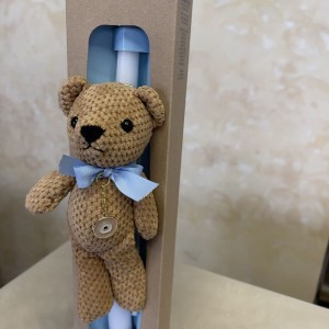 Πασχαλινή λαμπάδα αρκουδάκι με ματάκι Πασχαλινή λαμπάδα αρκουδάκι με ματάκι