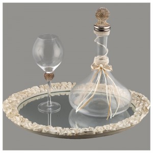 Σετ κουμπάρου σε εκρού με καθρέπτη LV32-1 Σετ κουμπάρου σε εκρού με καθρέπτη LV32-1