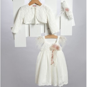 Newlife 2712-2 βαπτιστικό σετ με μπολερό Newlife 2712-2 βαπτιστικό σετ με μπολερό