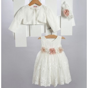 Newlife 2720-2 βαπτιστικό σετ με μπολερό Newlife 2720-2 βαπτιστικό σετ με μπολερό