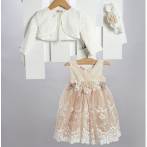 Newlife 2720-3 βαπτιστικό σετ με μπολερό Newlife 2720-3 βαπτιστικό σετ με μπολερό