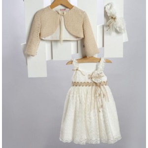 Newlife 2724-2 βαπτιστικό σετ με μπολερό Newlife 2724-2 βαπτιστικό σετ με μπολερό