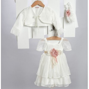 Newlife 2728-2 βαπτιστικό σετ με μπολερό Newlife 2728-2 βαπτιστικό σετ με μπολερό