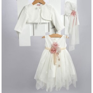 Newlife 2732-2 βαπτιστικό σετ με μπολερό Newlife 2732-2 βαπτιστικό σετ με μπολερό