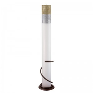 Λαμπάδα Γάμου Μασίφ Με Glitter Χρυσό & Ασημί 15Χ140 cm Λαμπάδα Γάμου Μασίφ Με Glitter Χρυσό & Ασημί 15Χ140 cm