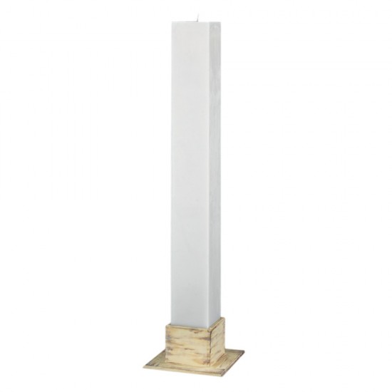 Λαμπάδα Γάμου Μασίφ Τετράγωνη 15Χ15Χ140 cm