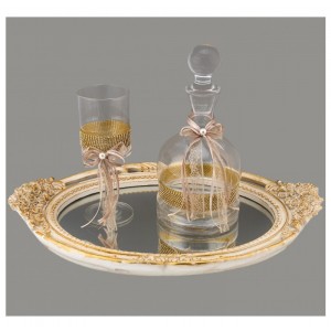 Σετ κουμπάρου σε χρυσή απόχρωση LV11-2 Σετ κουμπάρου σε χρυσή απόχρωση LV11-2